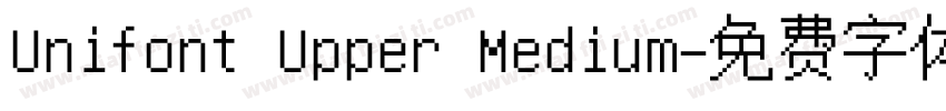 Unifont Upper Medium字体转换